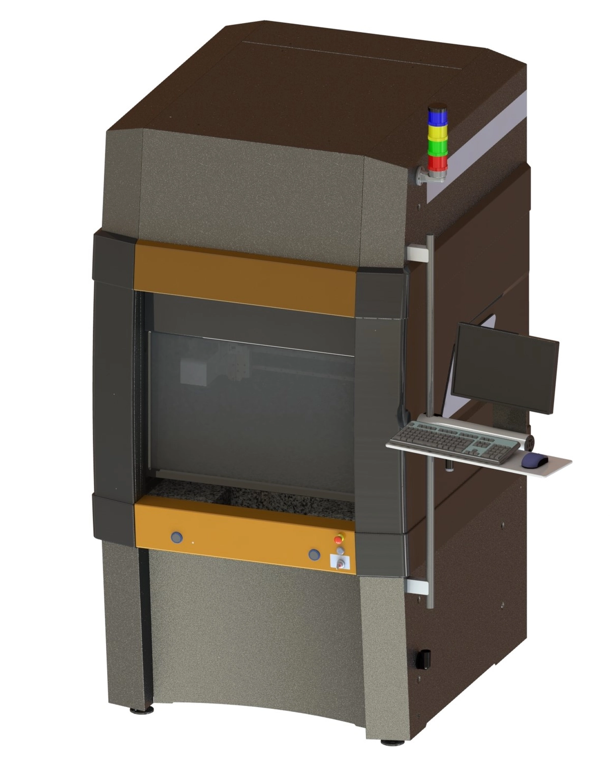 VA Konstruktion – Ingenieurbüro - 3D-Diagramm einer Laserschweißmaschine