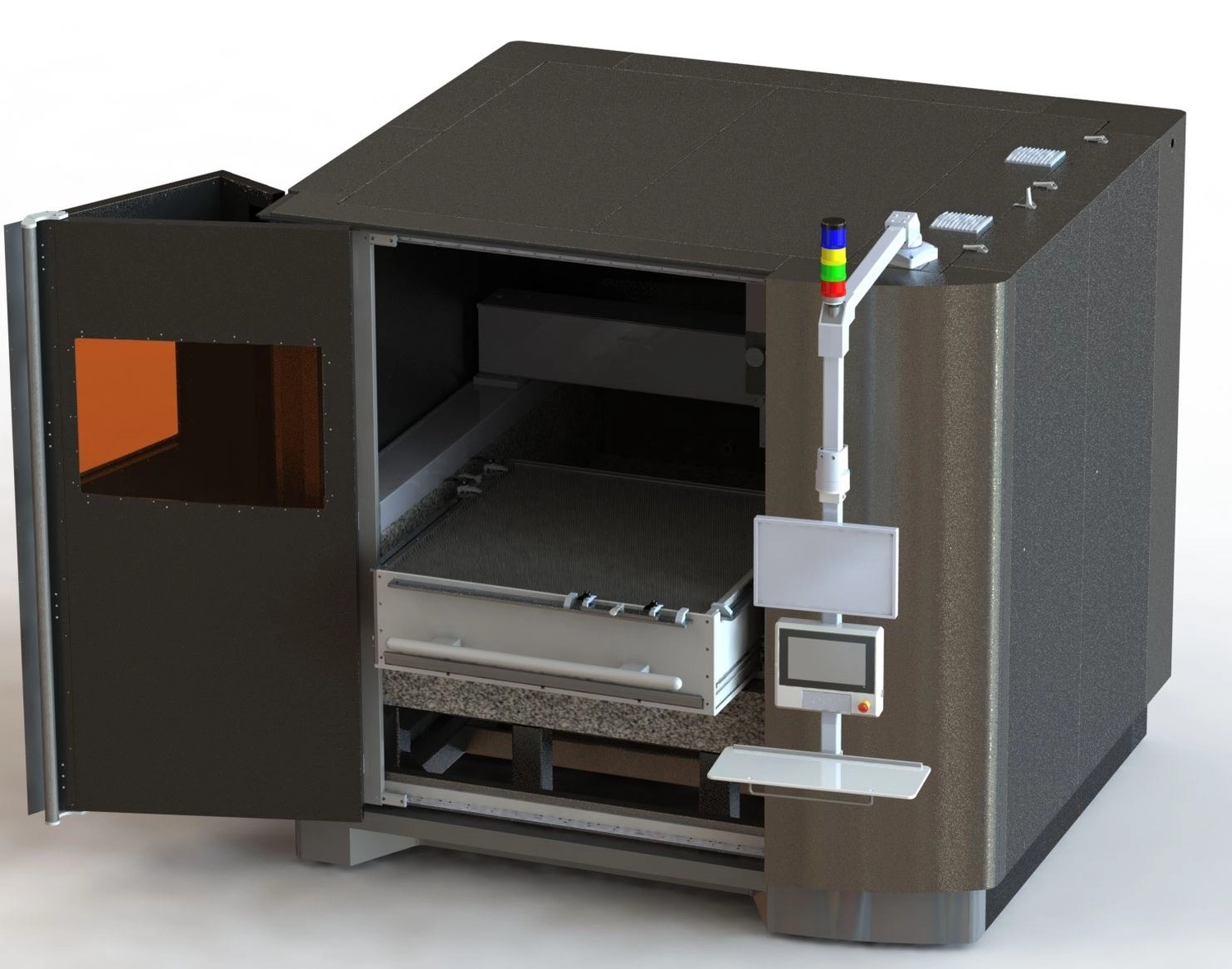 VA Konstruktion – Ingenieurbüro - 3D-Diagramm einer Laserschweißmaschine