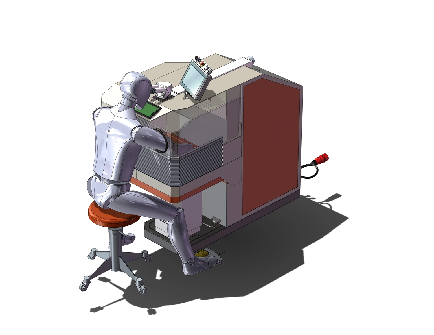 VA Konstruktion – Ingenieurbüro - 3D-Diagramm einer Laserschweißmaschine
