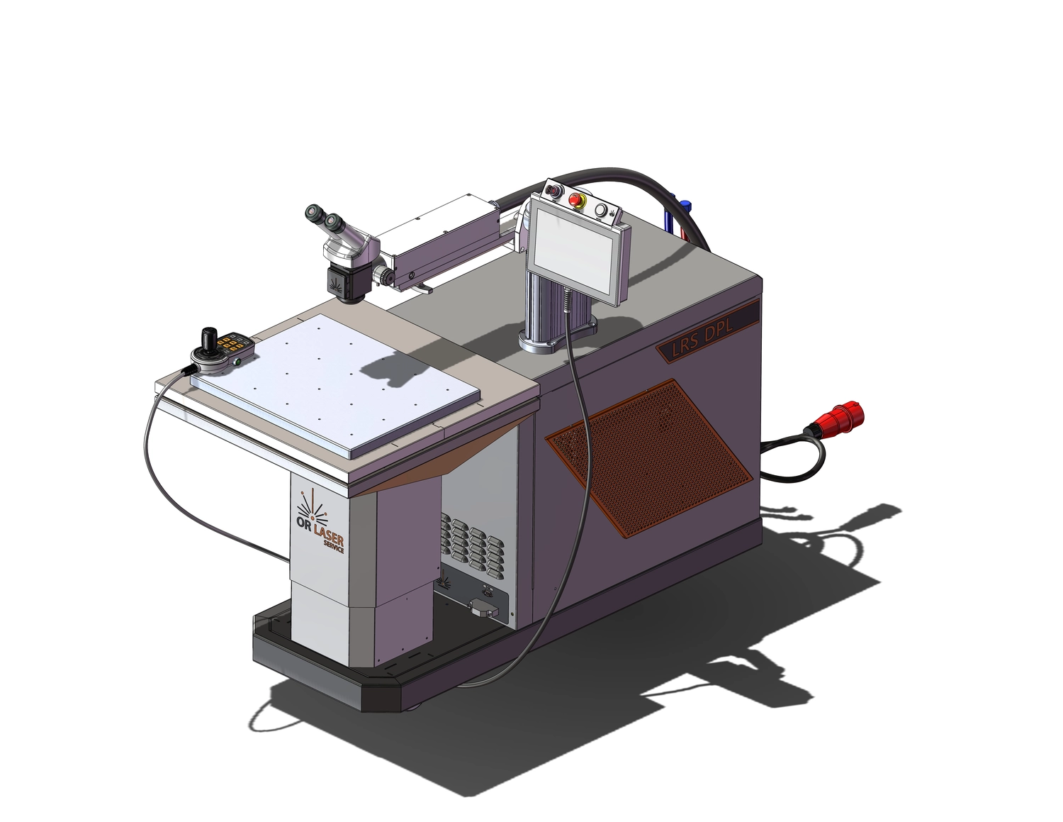 VA Konstruktion – Ingenieurbüro - 3D-Diagramm einer Laserschweißmaschine